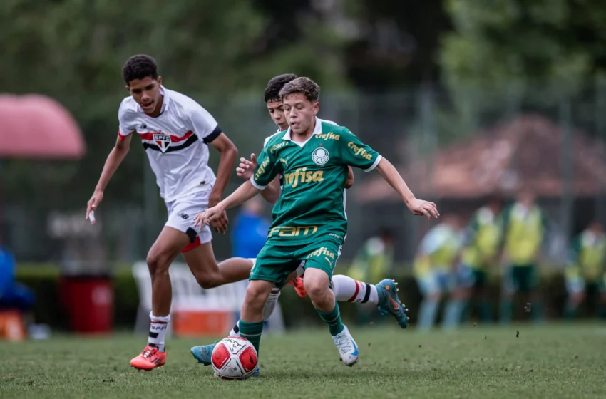  Palmeiras goleia o São Paulo na ida e sai na frente na final do Paulistão sub-13