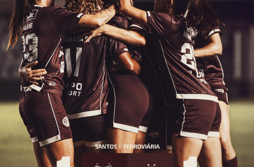 Guerreiras Grenás empataram em 1 a 1 com o Santos pelo Brasileiro Feminino 2026!