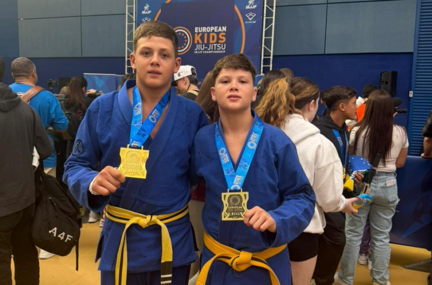  VIctor e Gabriel Silva de Araraquara são Campeões Europeus de Jiu Jitsu 2026!