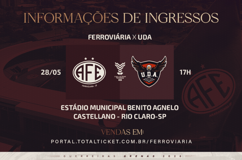  Copa do Brasil Feminina 2026: Partida entre Guerreiras Grenás e UDA-AL terá entrada solidária!