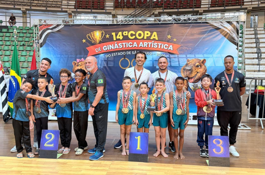  Fundesport/Araraquara sobe ao pódio na Copa Estadual de Ginástica Artística 2026 com destaque para jovens talentos !