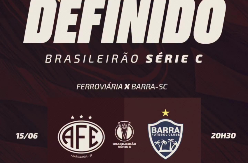  Jogo entre Ferroviária e Barra-SC será realizado em Capivari (SP)!