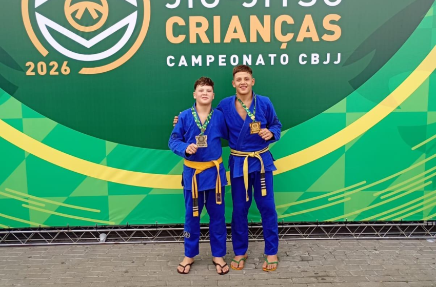  ARARAQUARENSES VICTOR SILVA SÃO CAMPEÃO BRASILEIRO KIDS E GABRIEL SILVA 3º COLOCADO DE JIU JITSU 2026!