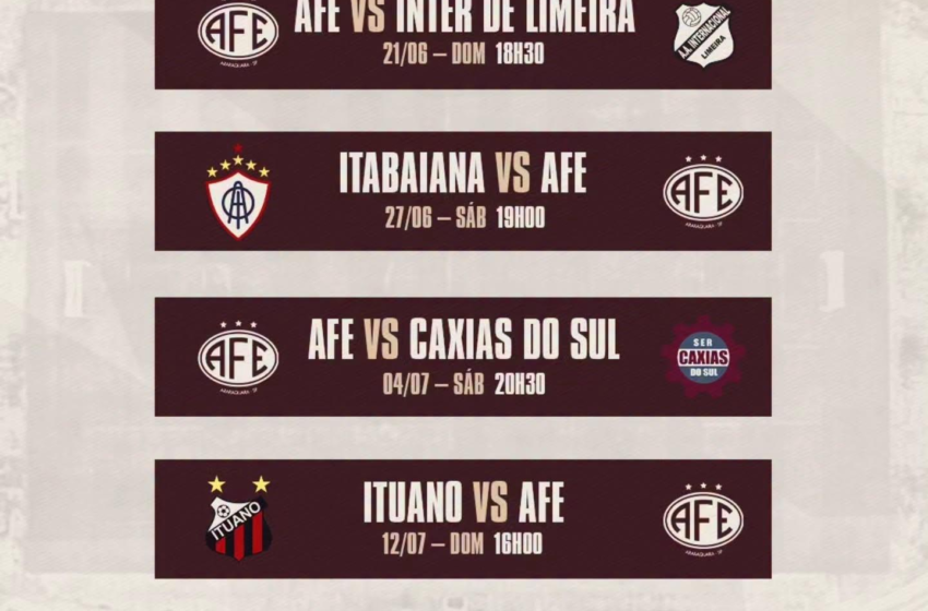  Confira da 10ª até a 15ª rodada do Campeonato Brasileiro da Série C 2026!